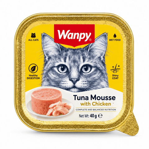 Wanpy Ton Balıklı ve Tavuklu Kedi Ezme Yaş Maması 40 gr