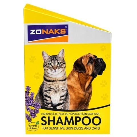 Zonaks Hassas Ciltli Kedi ve Köpekler İçin Antibakteriyel Şampuan 10 ml x 20 Adet