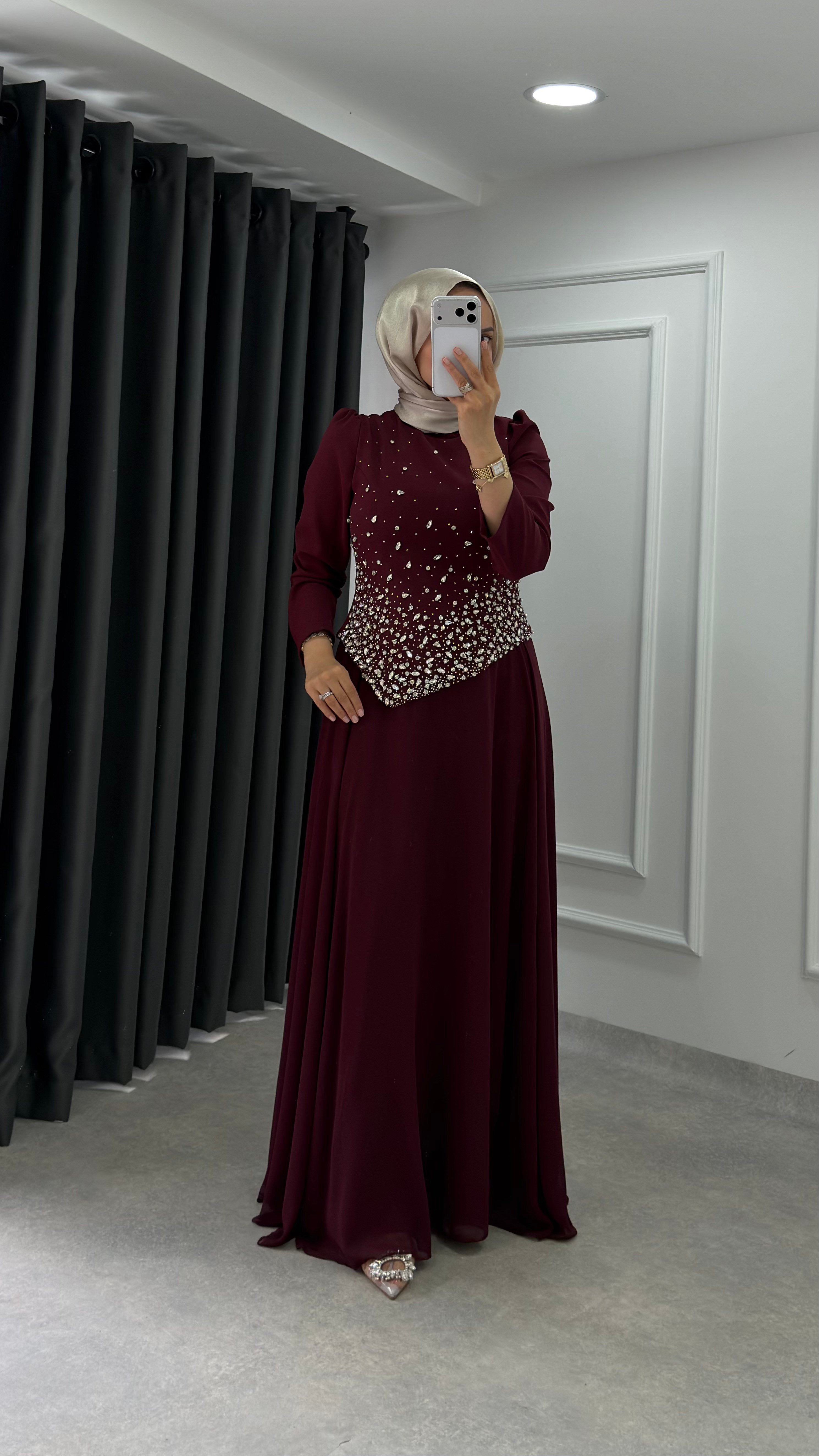 Sıla Abiye | Bordo