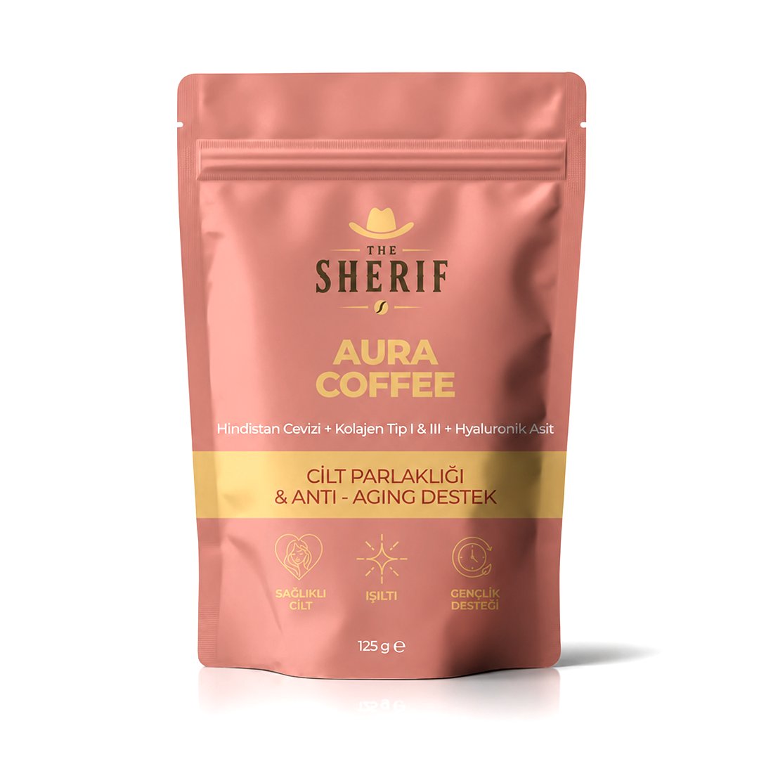 The Sherif AURA COFFEE (Cilt Parlaklığı + Anti-Aging Destek) 125gr