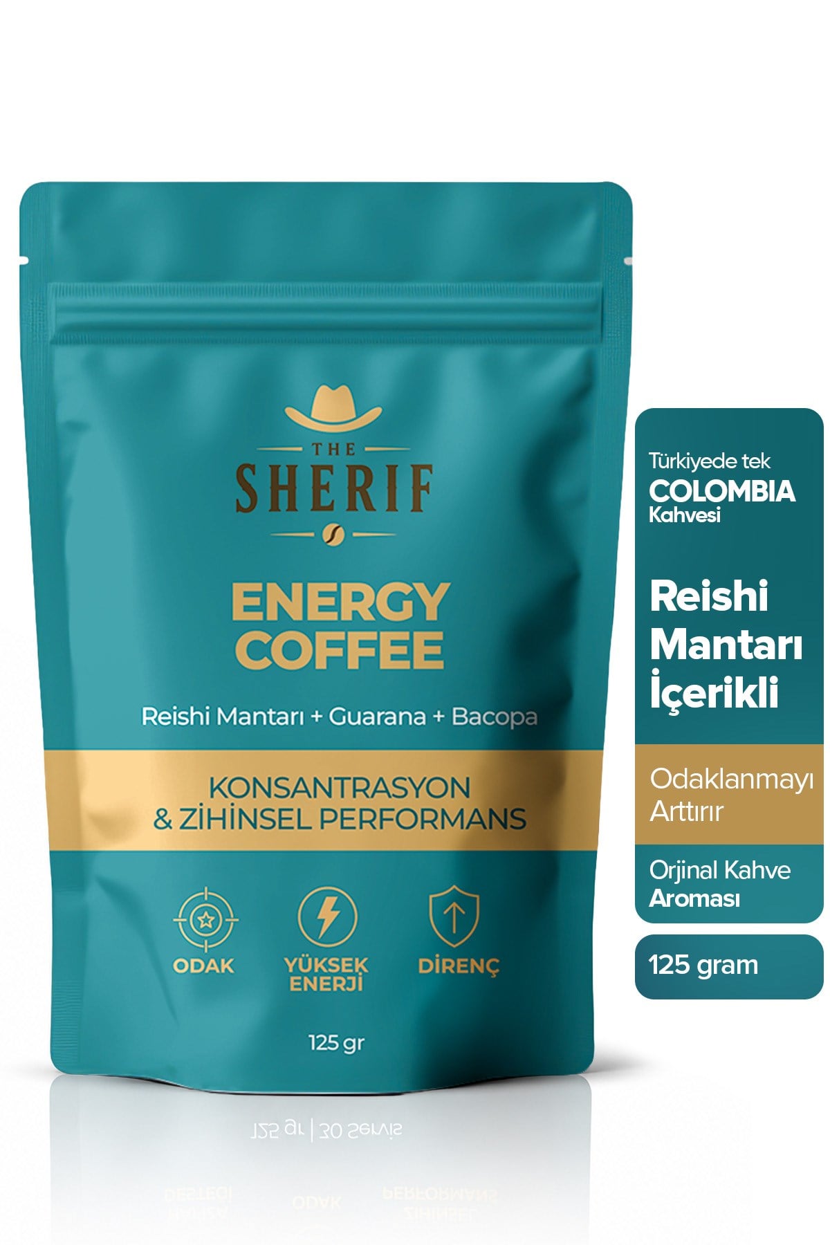 The Sherif ENERGY COFFEE (Konsantrasyon + Zihinsel Performans Desteği) 125gr