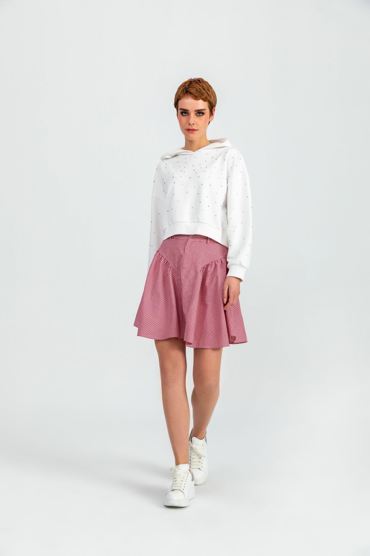 Sparkling Sweatshirt Beyaz