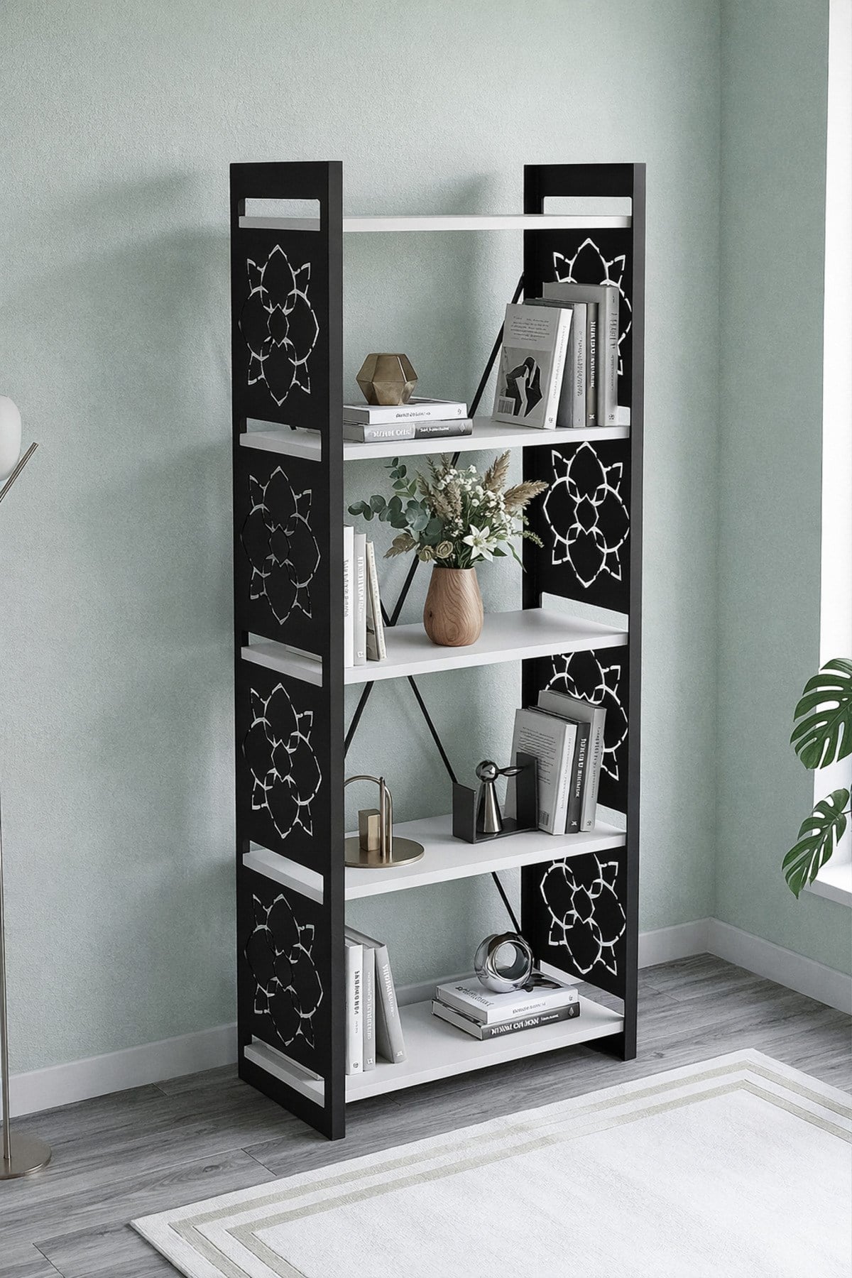 5 KATLI ENDÜSTRİYEL KİTAPLIK, ÇİÇEKLİK, ÇOK AMAÇLI RAF 2800B