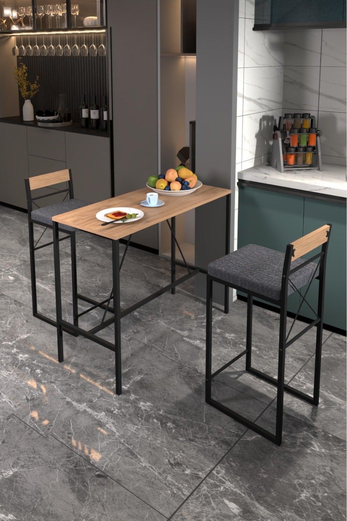 Retodesign Minderli Good Bar Masa Takımı
