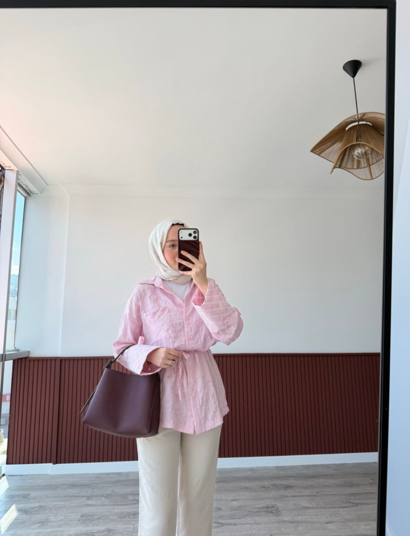 ÇİZGİ GÖMLEK PEMBE