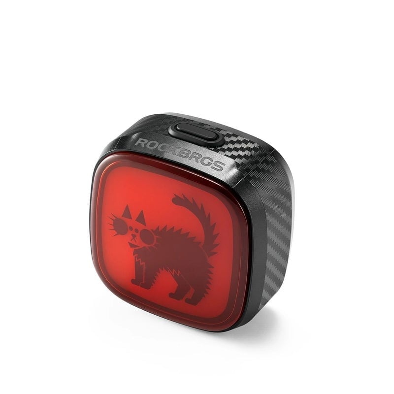 Rockbros Q2MAX Akıllı Emoji LED Bisiklet Arka Stop Lambası