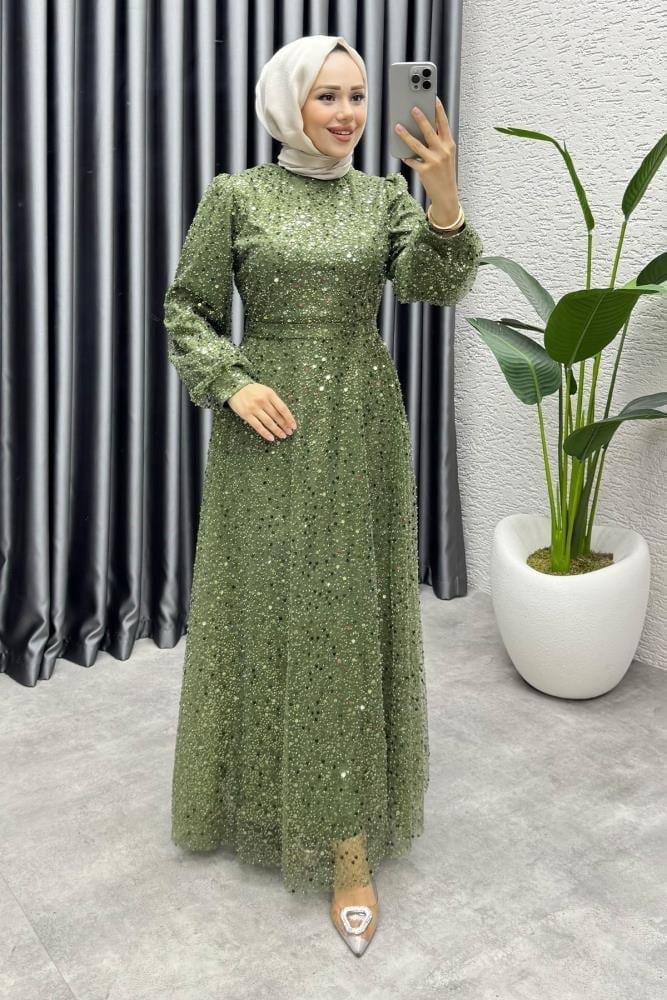 Maral Pullu Abiye 6653 Haki