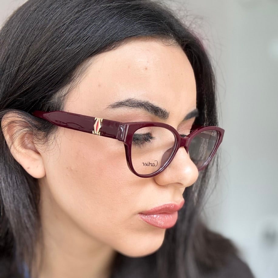 Cr Marka Bordo Optik Gözlük