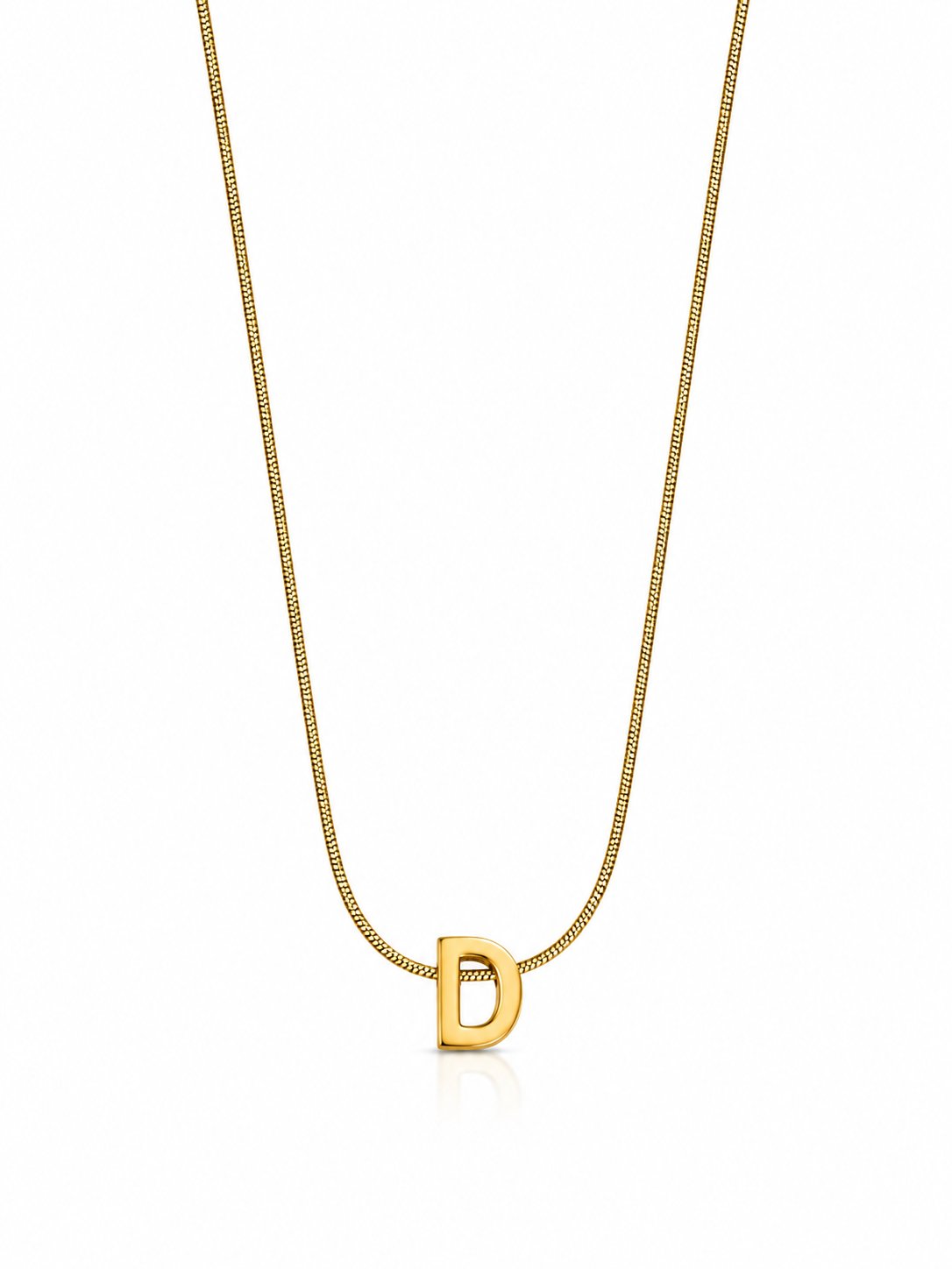 Gold-Çelik S Harf Kolye