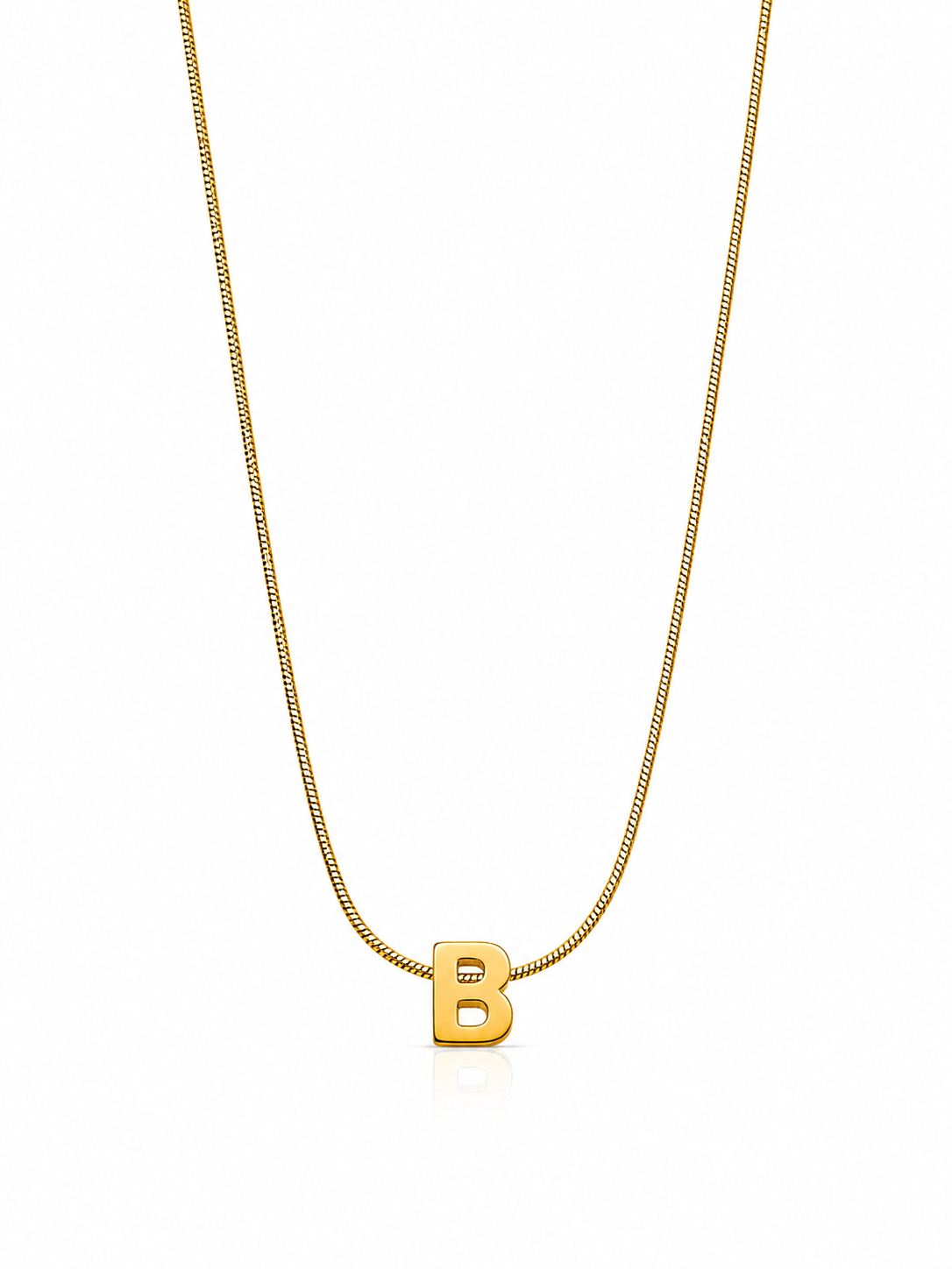 Gold-Çelik S Harf Kolye