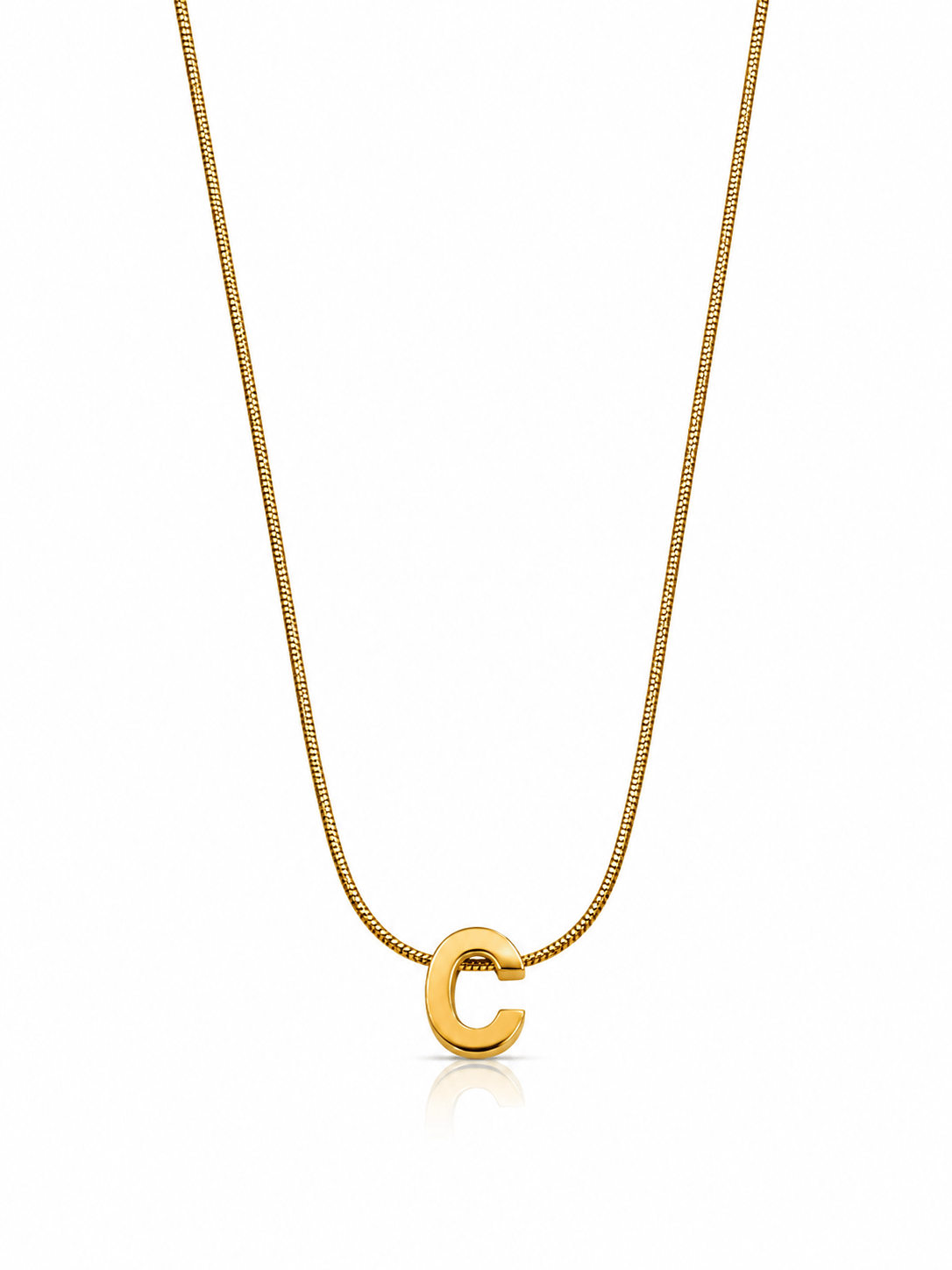Gold-Çelik S Harf Kolye