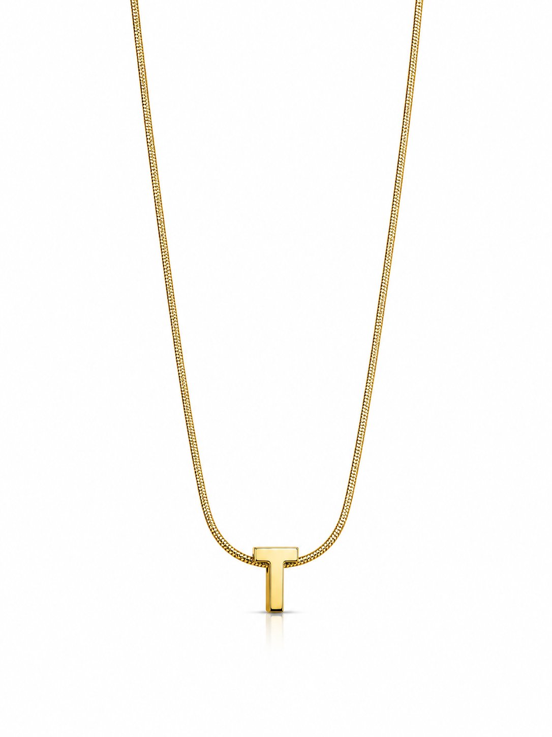 Gold-Çelik S Harf Kolye
