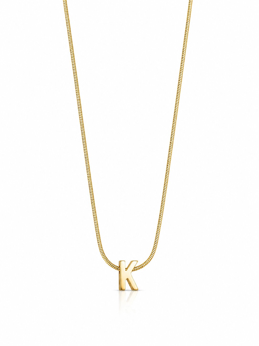 Gold-Çelik S Harf Kolye