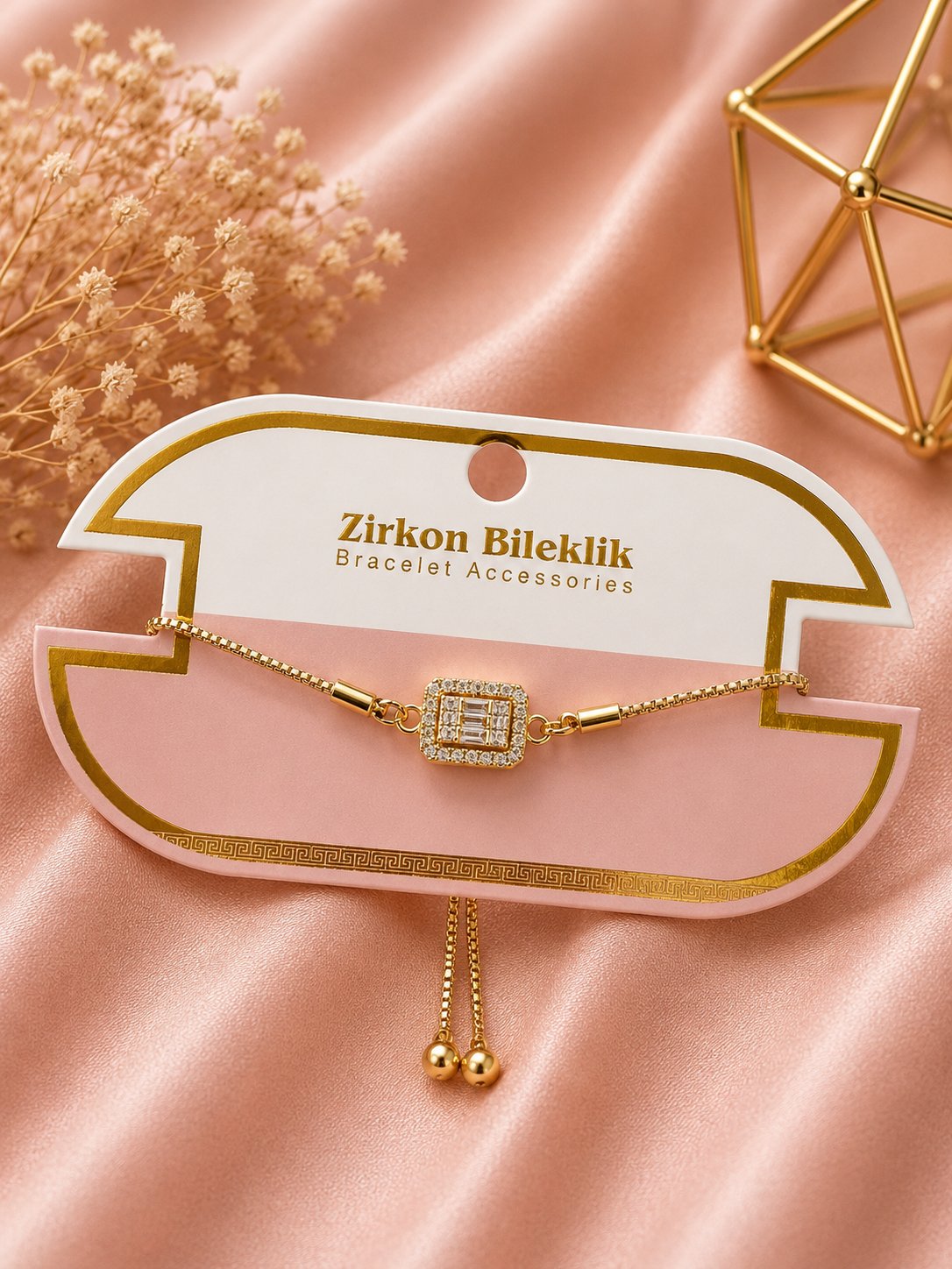 Zirkon Taşlı Bileklik