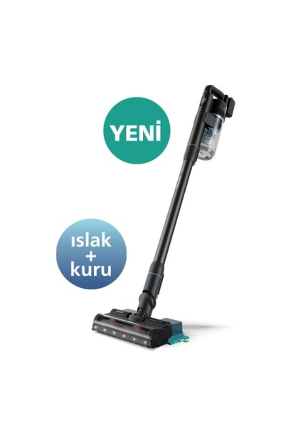 7000 Serisi Aqua Kablosuz Dik Süpürge, PowerCyclone 12, TriActive, 80 dk'ya kadar Çalışma, XC7053/01