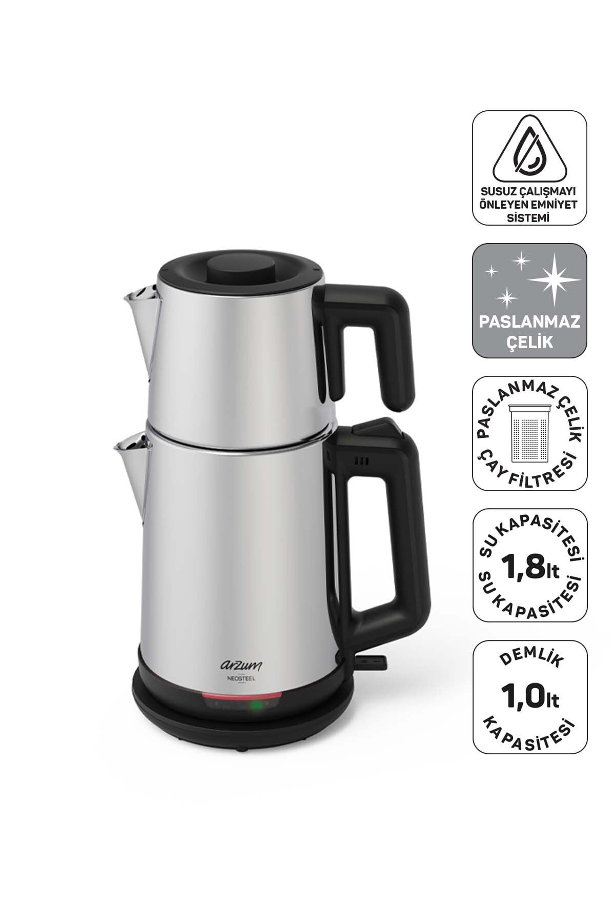 AR3158 Neosteel Inox Çay Makinesi