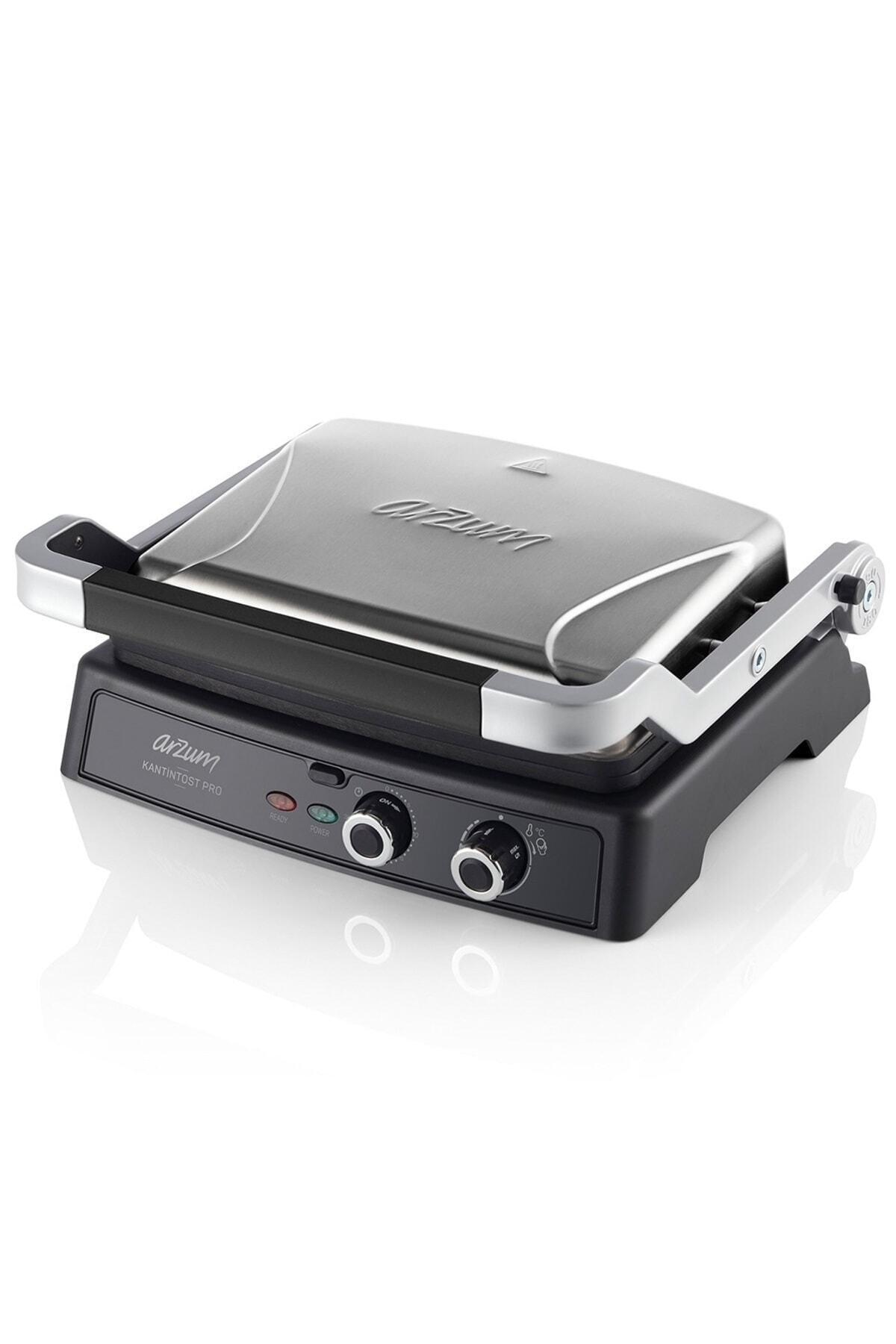 Kantintost Pro Izgara Ve Tost Makinesi 6 Dilim Kapasiteli 2000W Inox - AR2044-INX