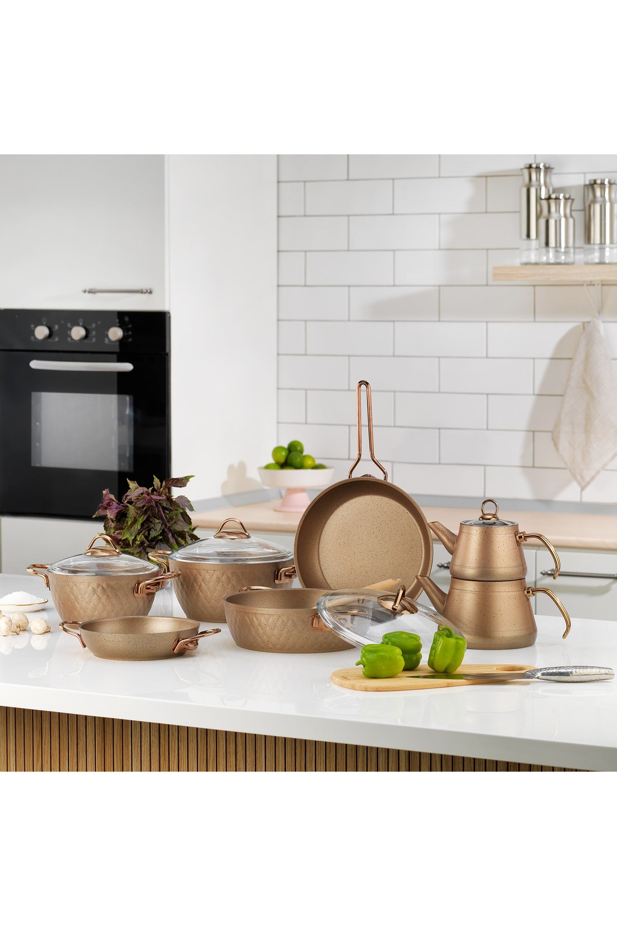 New Range Çeyiz Seti 11 Parça-Bakır