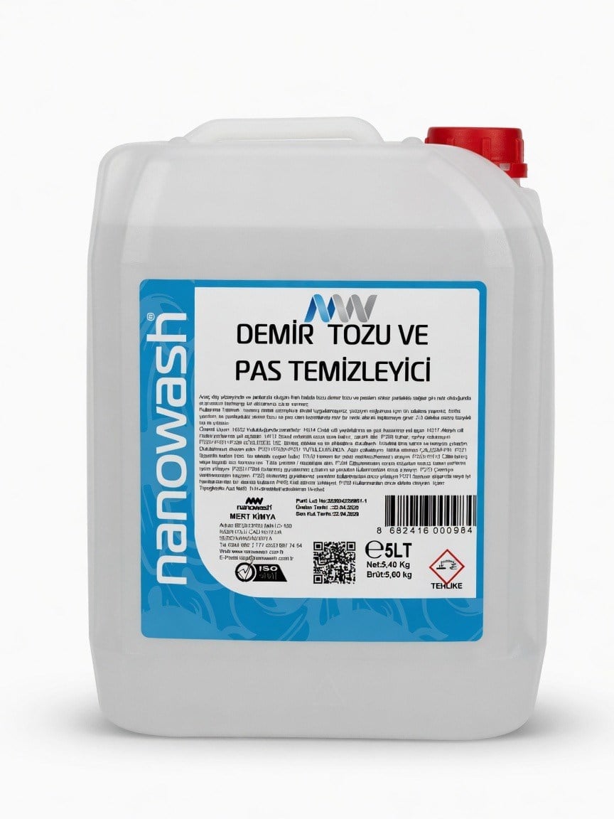 Nanowash Demir Tozu ve Pas Temizleyici 5 Lt