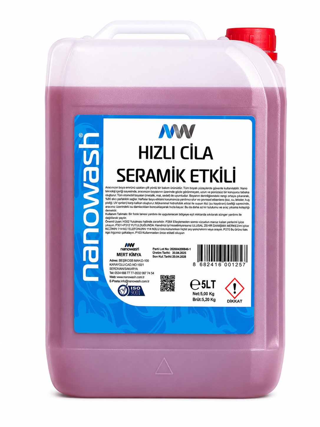 Nanowash Hızlı Cila Extra 5 Lt