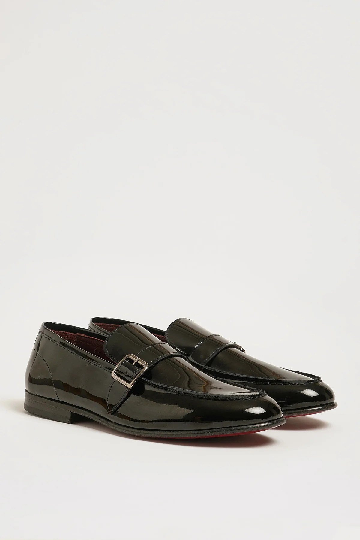 Alex Model Hakiki Natural Deri Kösele Taban Loafer Ayakkabı - SİYAH