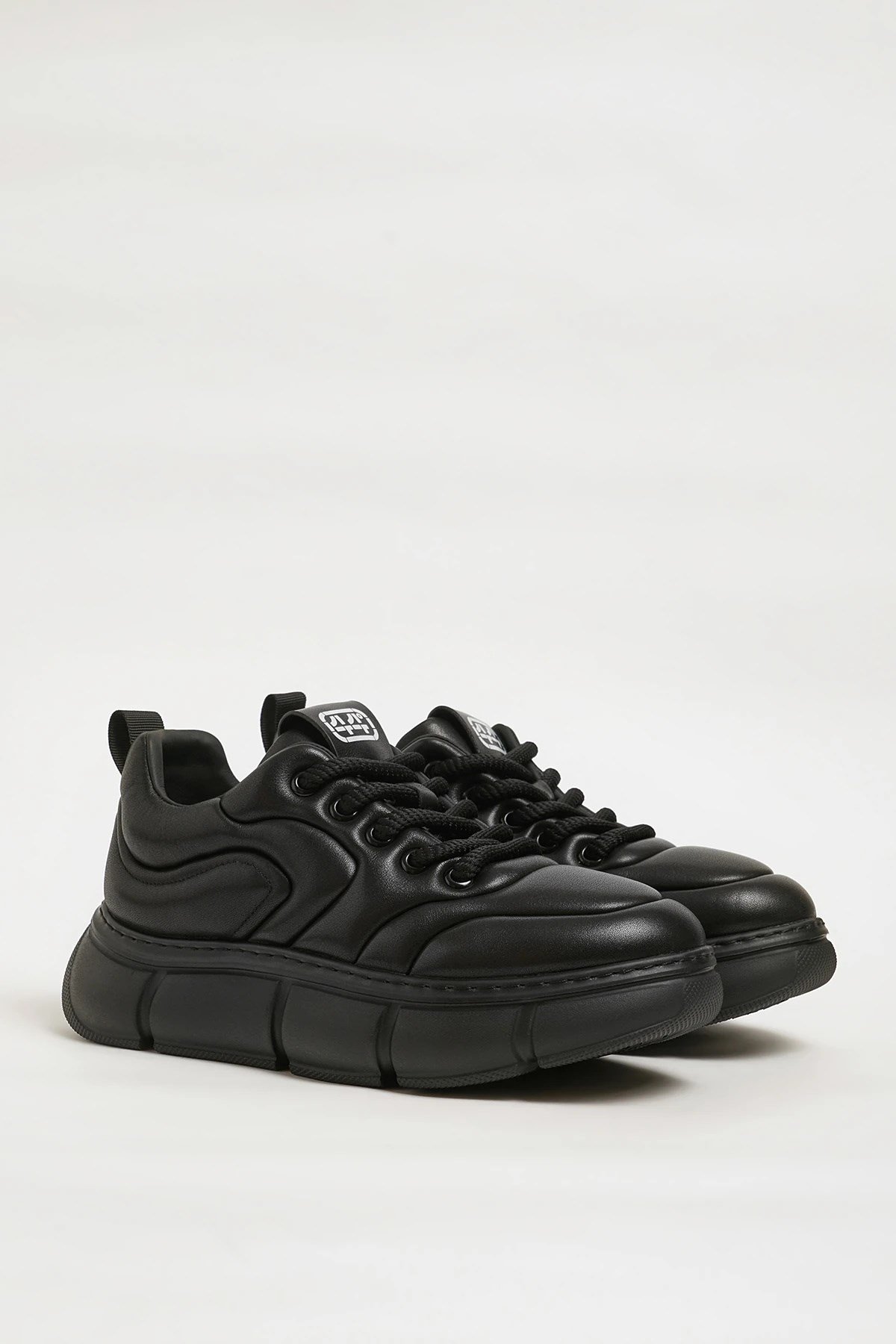 Anderson Model Hakiki Natural Deri İthal Taban Sneaker Ayakkabı - SİYAH