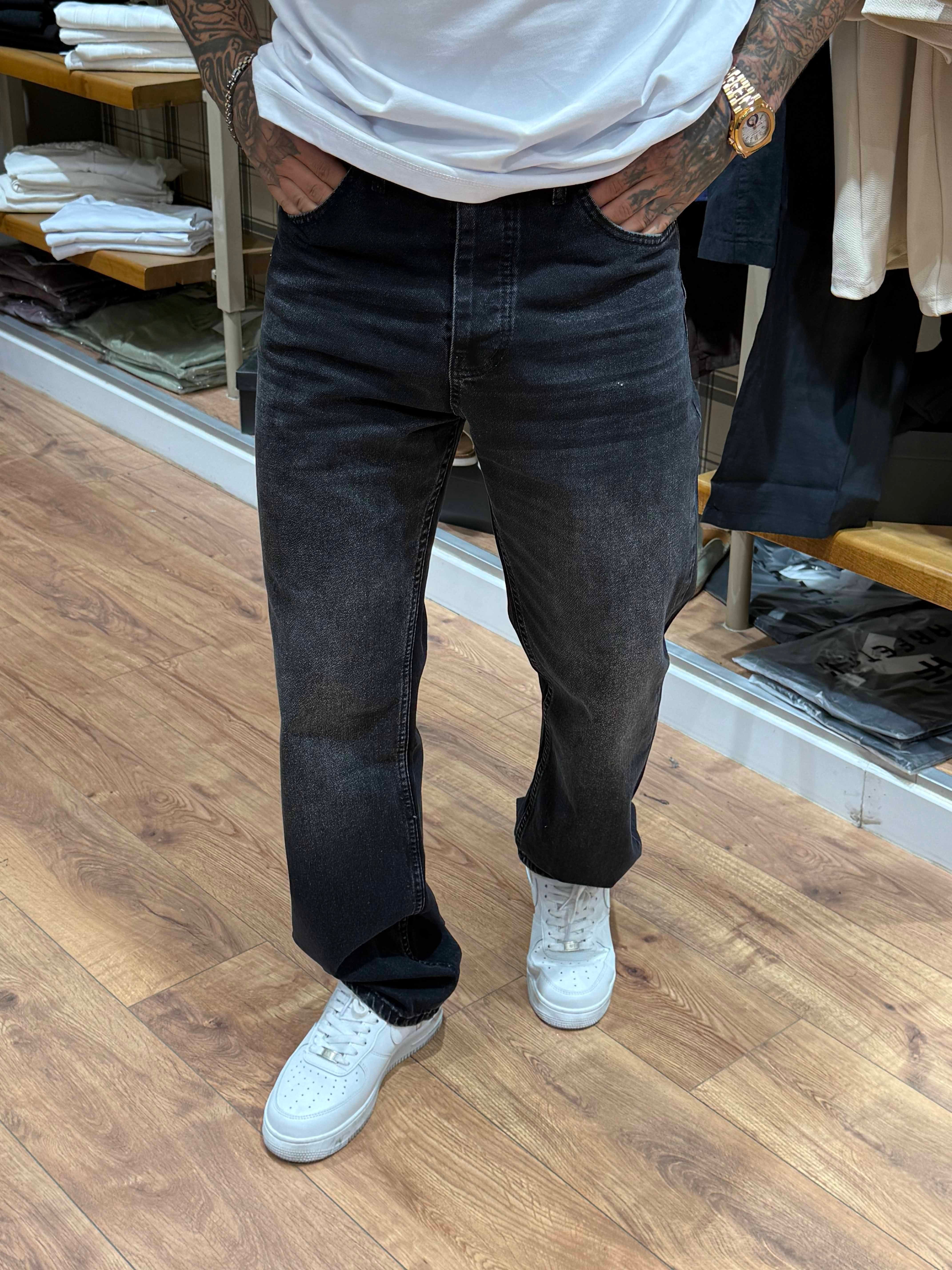 Siyah Baggy Jean