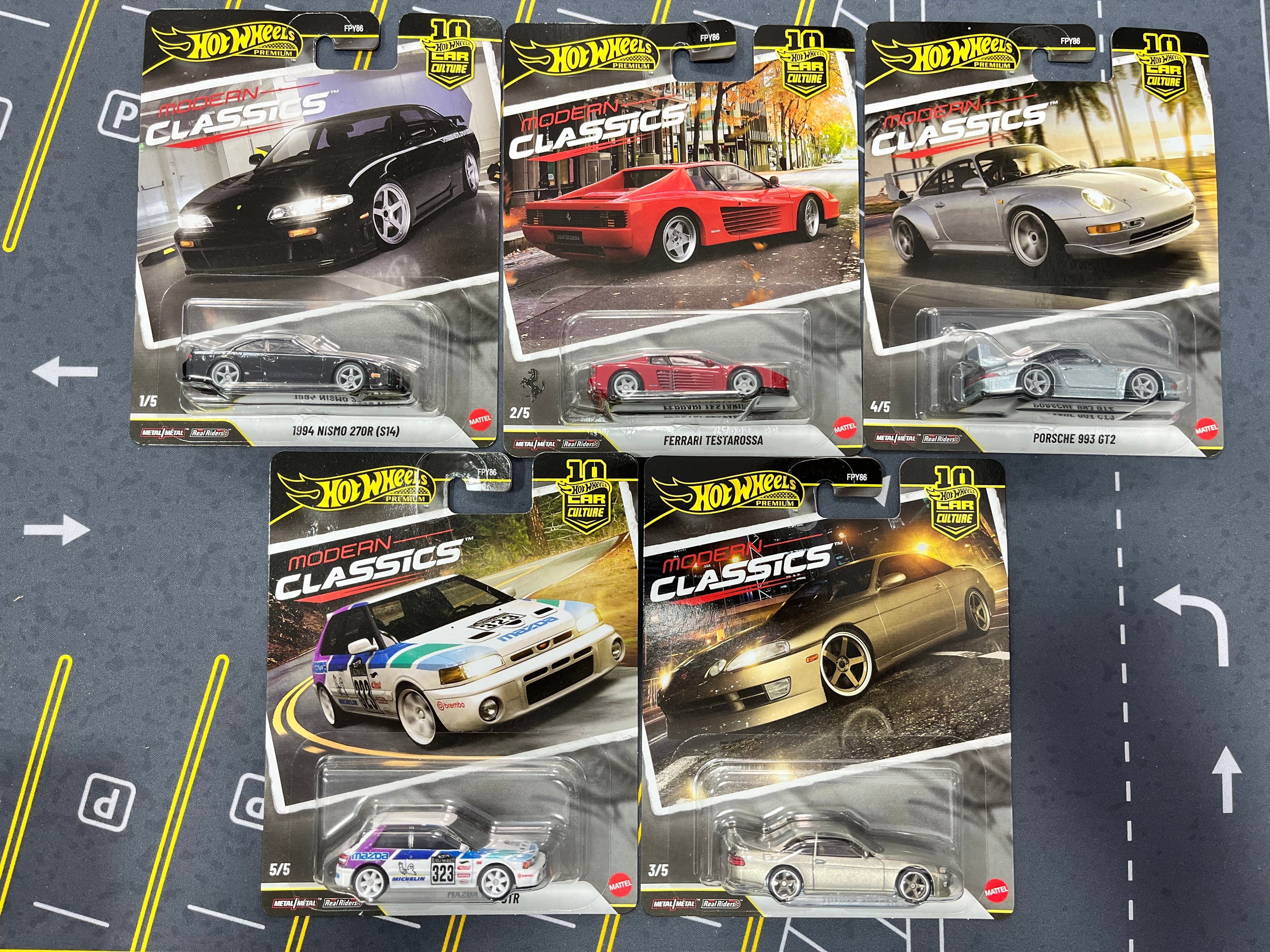 Hot Wheels Premium Modern Classic 5'li Set
