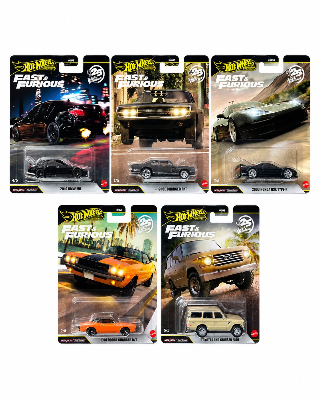 Hot wheels yeni FF serisi 5'li set