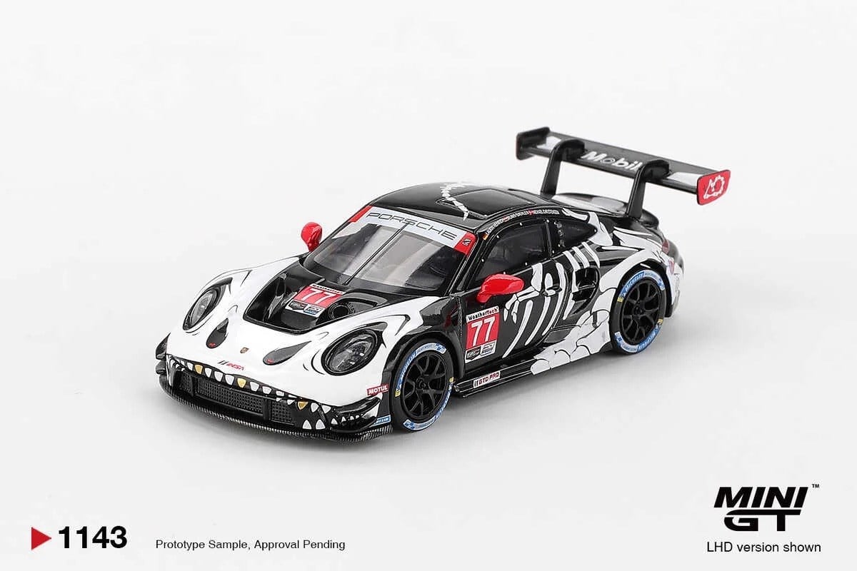 Mini GT 1/64 Porsche 911 GT3 R #77 AO Racing 2025 IMSA Petit No:1143