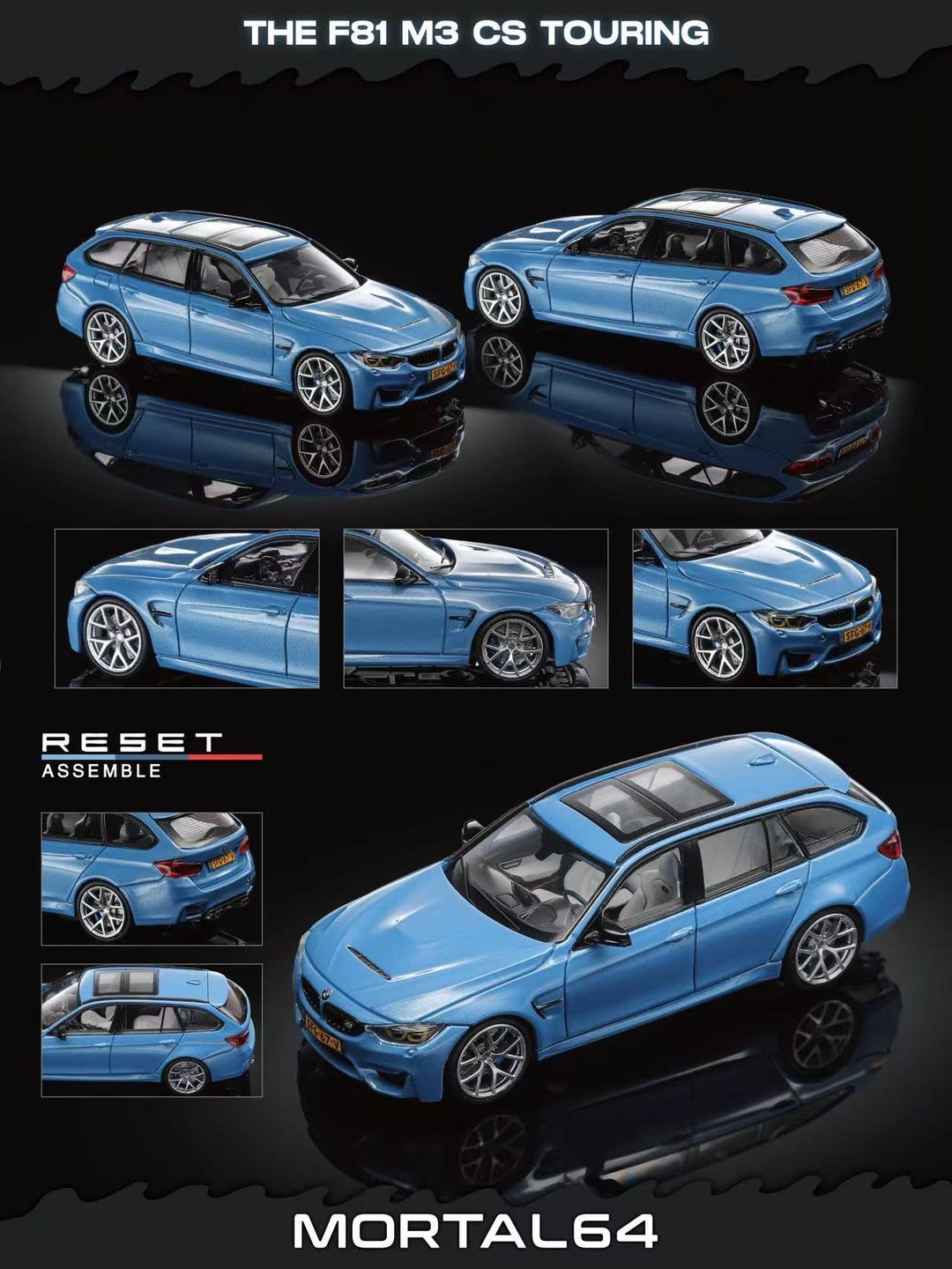 Mortal 1:64 BMW M3 F81 Blue