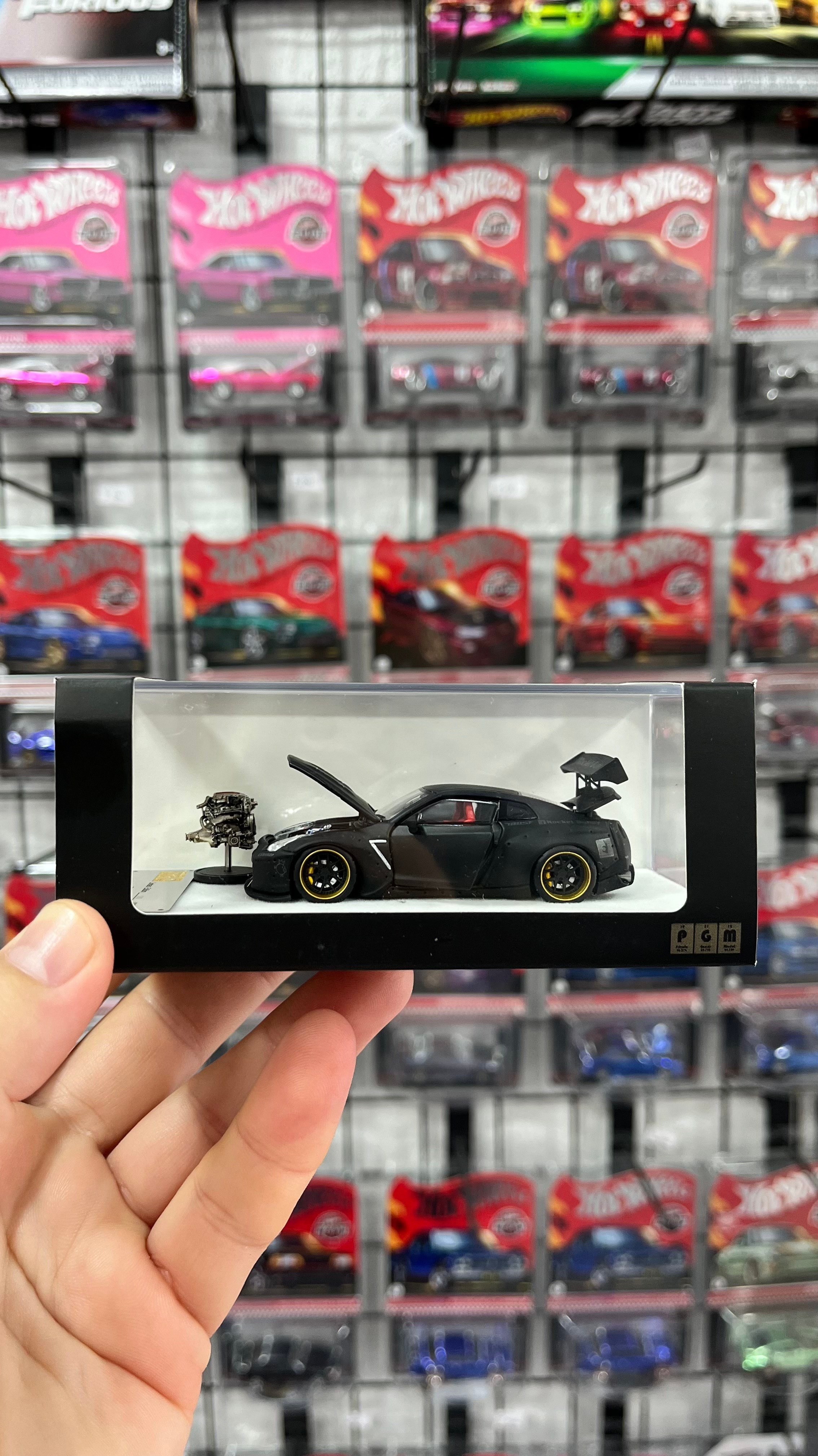 PGM 1:64 Nissan GT-R (R35) - Rocket Bunny Matte Black (ordinary)