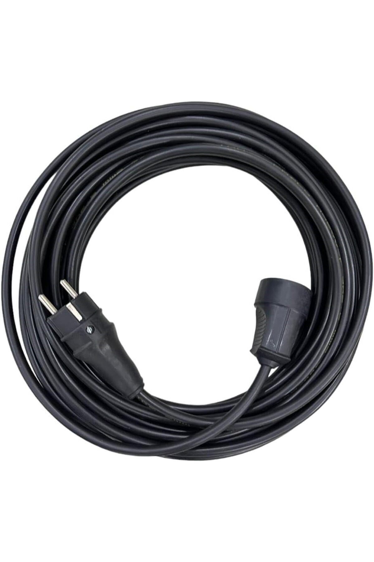 20 METRE 3x2,5 MM CCA TTR TEKLİ SİYAH RENK KAUÇUK SEYYAR ELEKTRİK KABLOSU