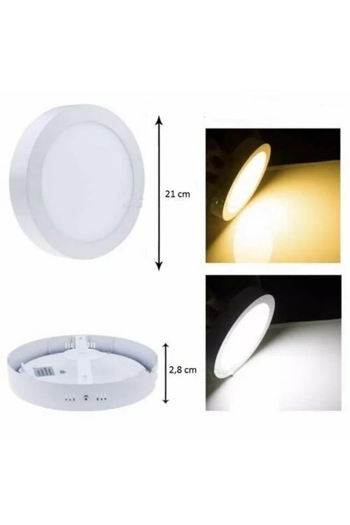 24W BEYAZ S.Ü.YUVARLAK LED PANEL ARMATÜR