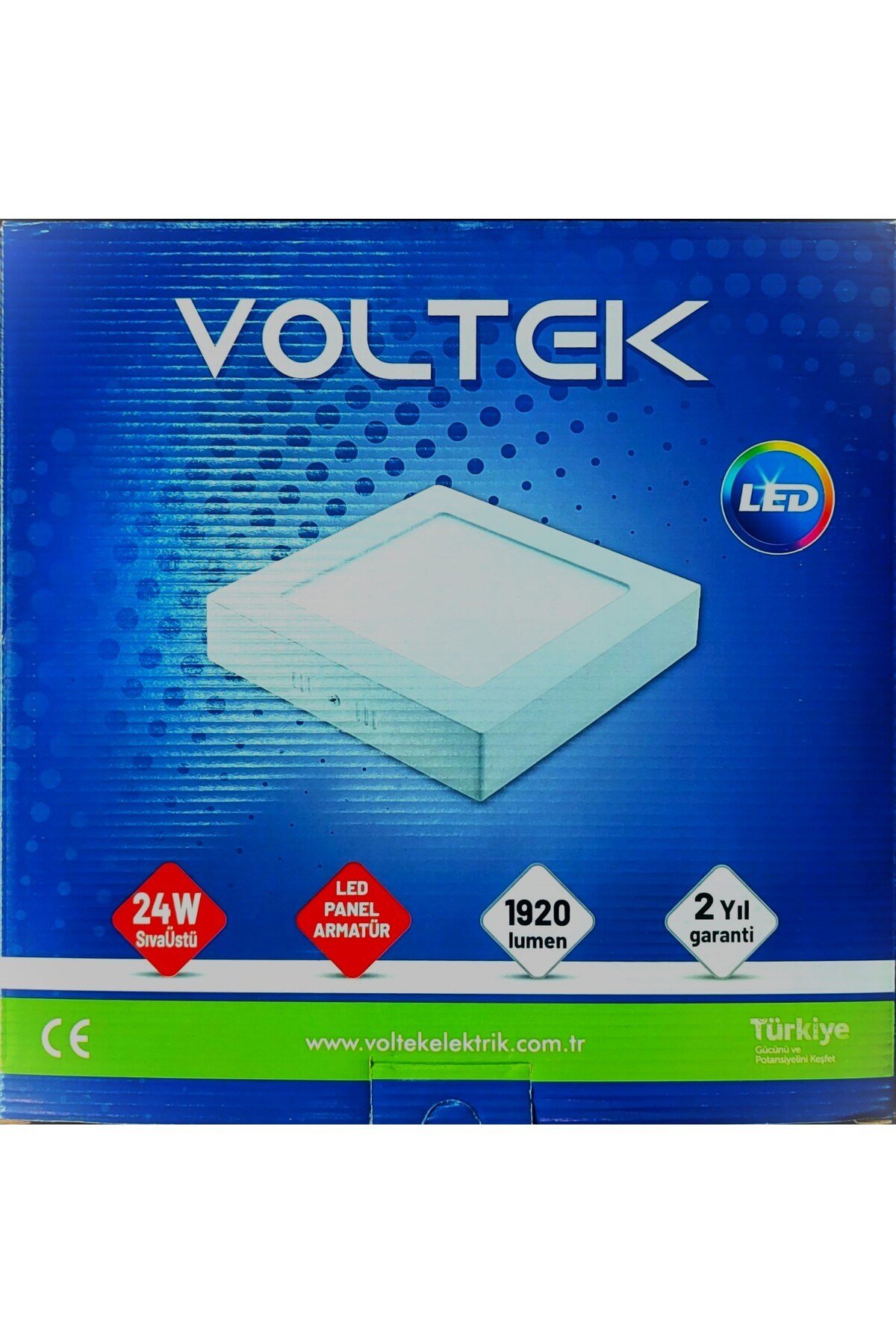 24w Led Kare Panel Beyaz Işik