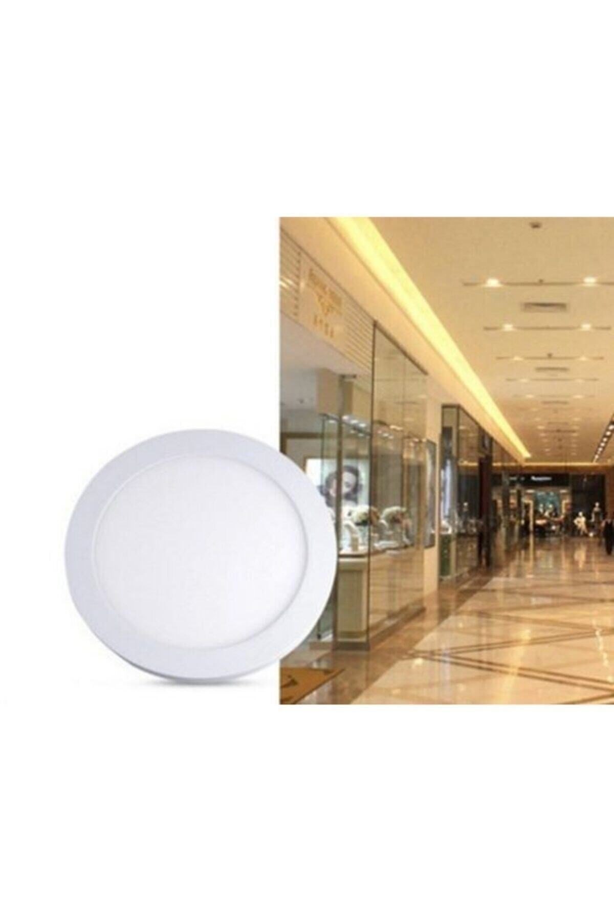 5233B 18w Sıva Üstü Yuvarlak Led Panel Armatür Beyaz Işık