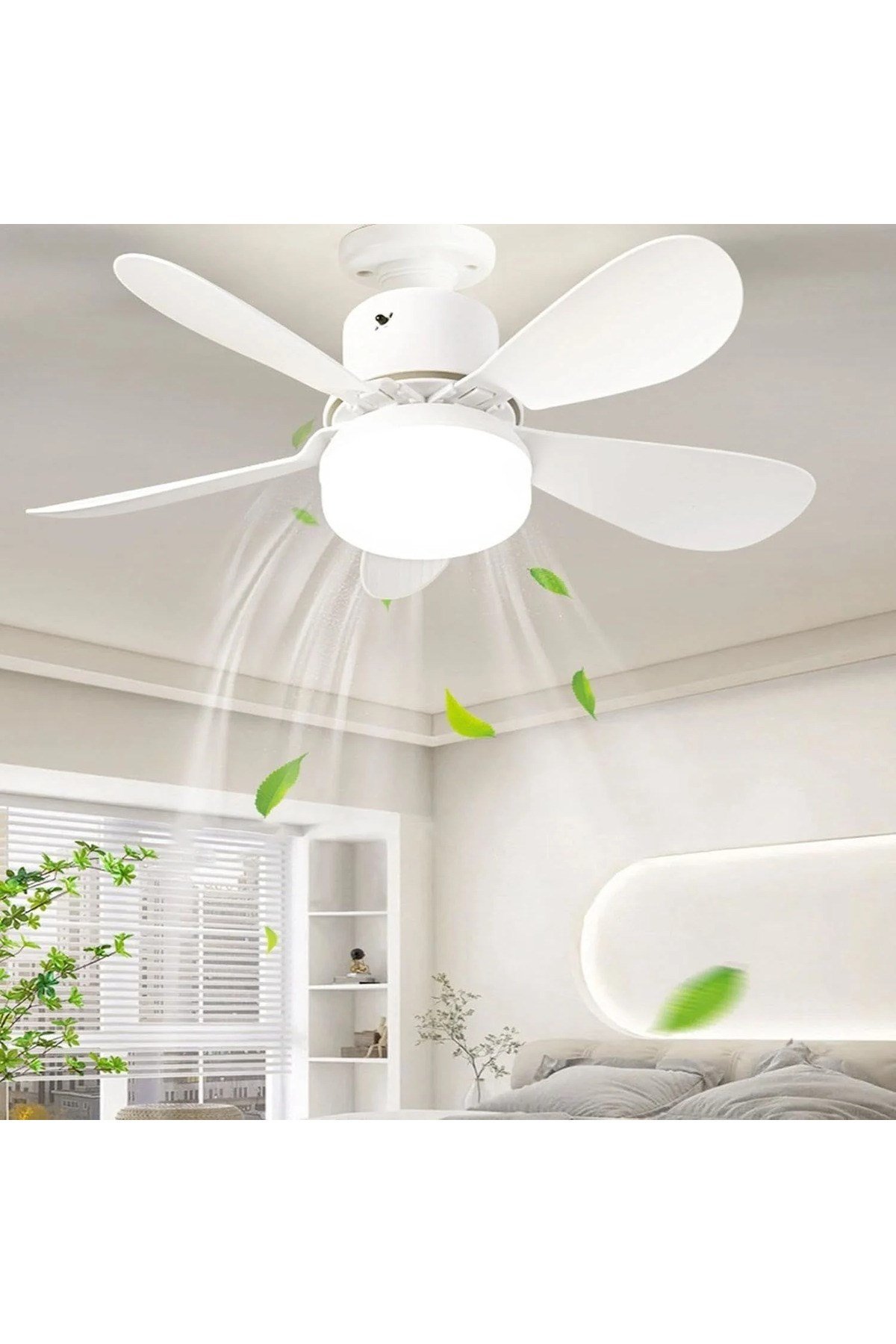 Lodos Fan LED 62W Kumandalı Işıklı Vantilatör Tavana Monteli CT-1154