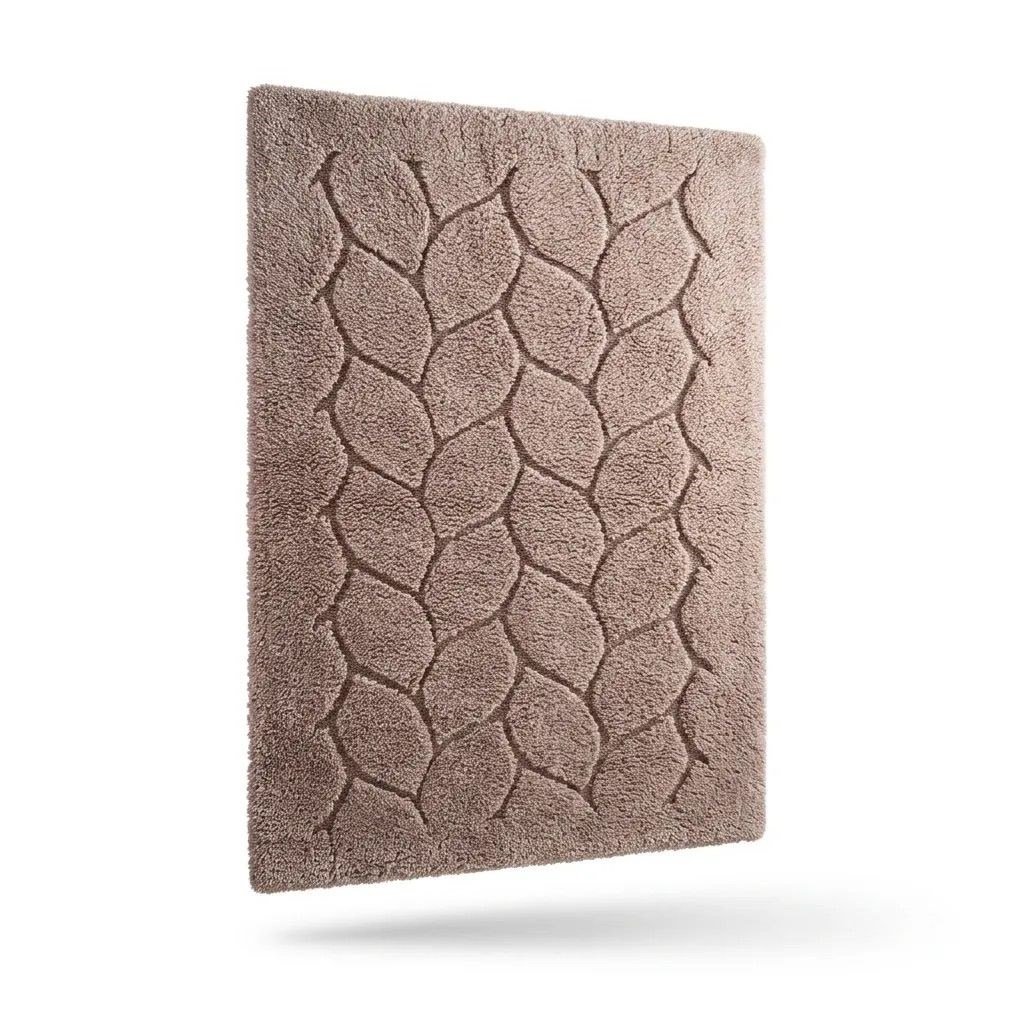 %100 Pamuk 70x120 cm Büyük Boy Banyo Paspası Yüksek Emici Paspas - Vizon