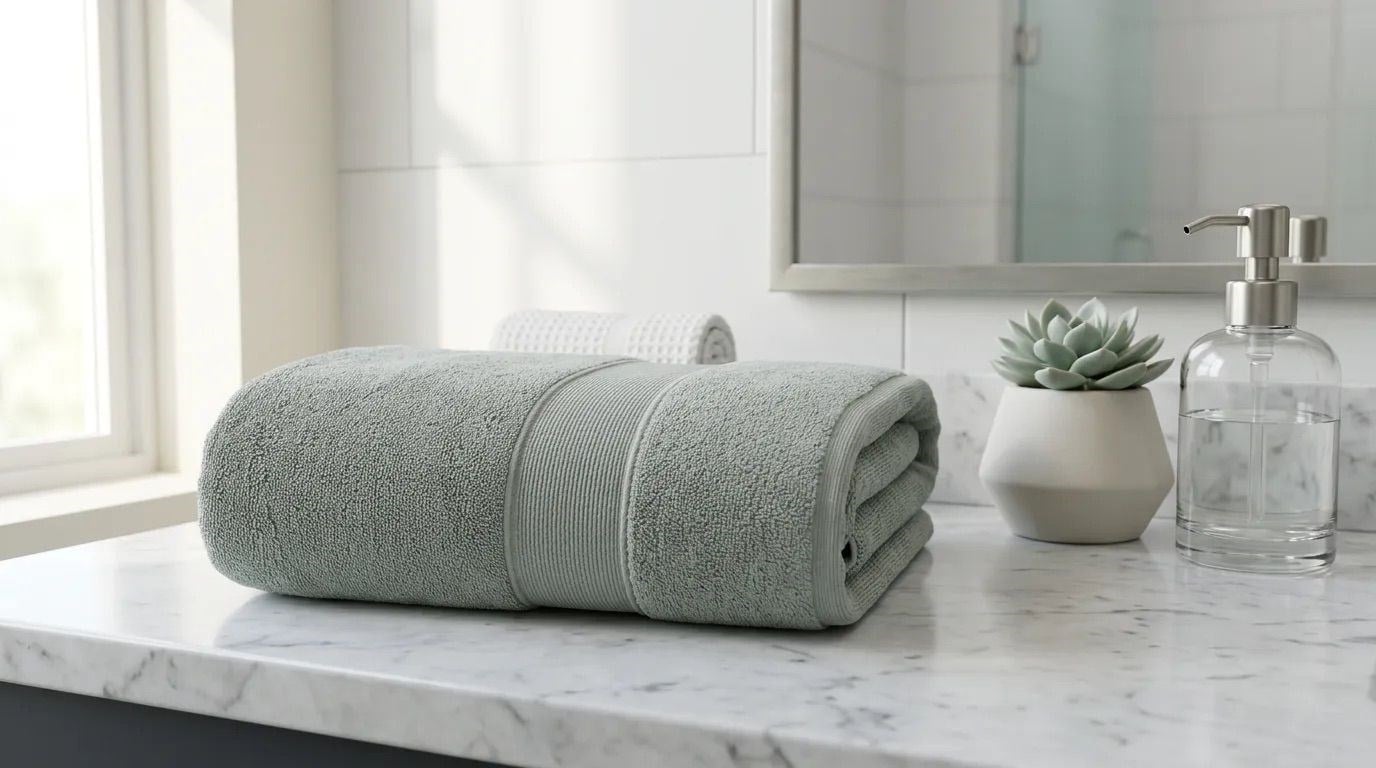 Angel Home %100 Pamuk Microcotton 70x140 Mint Banyo Havlusu