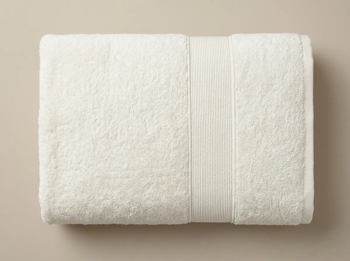 Angel Home %100 Pamuk Microcotton 70x140 Krem Banyo Havlusu