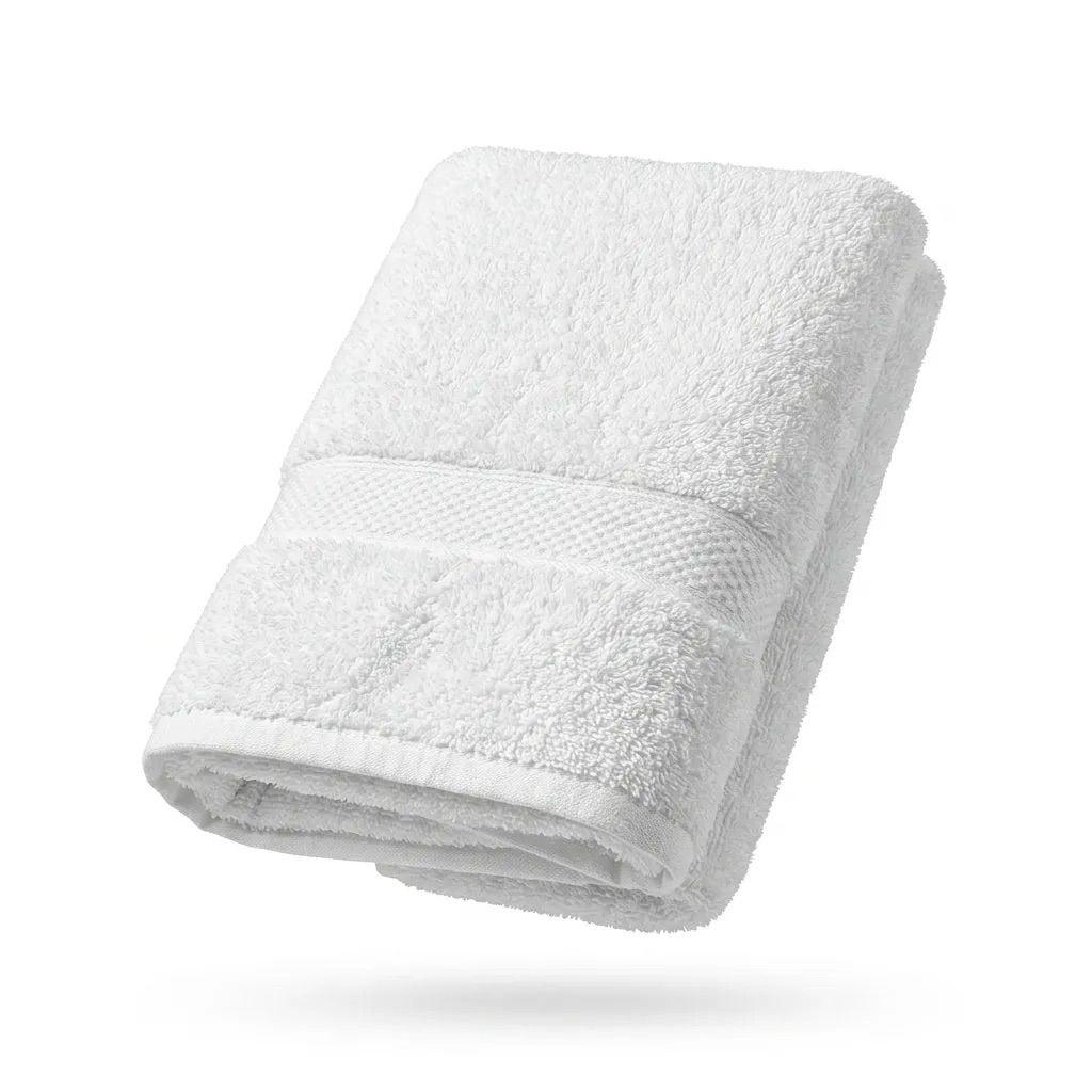 Angel Home %100 Pamuk Sık Dokuma 50x90 Beyaz Yüz Havlusu
