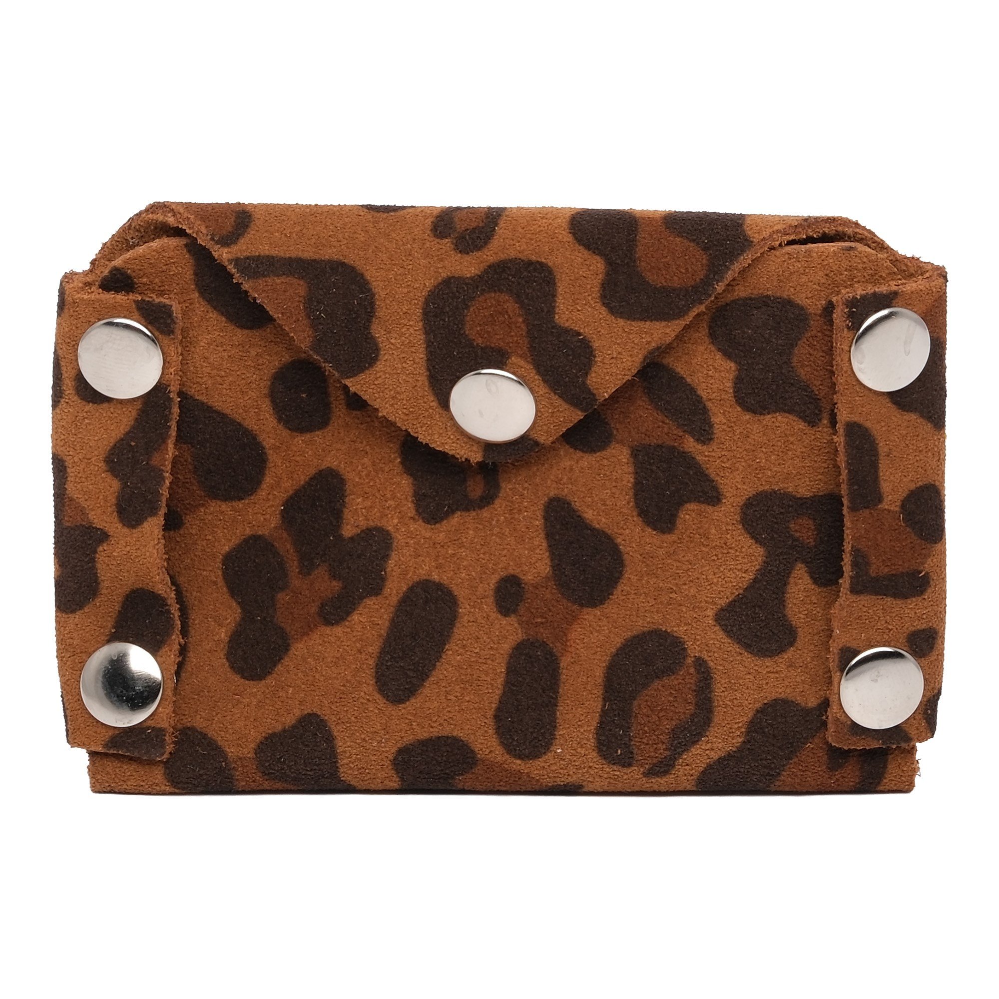 By Gemici VIP Leopar Desenli Cüzdan Taba