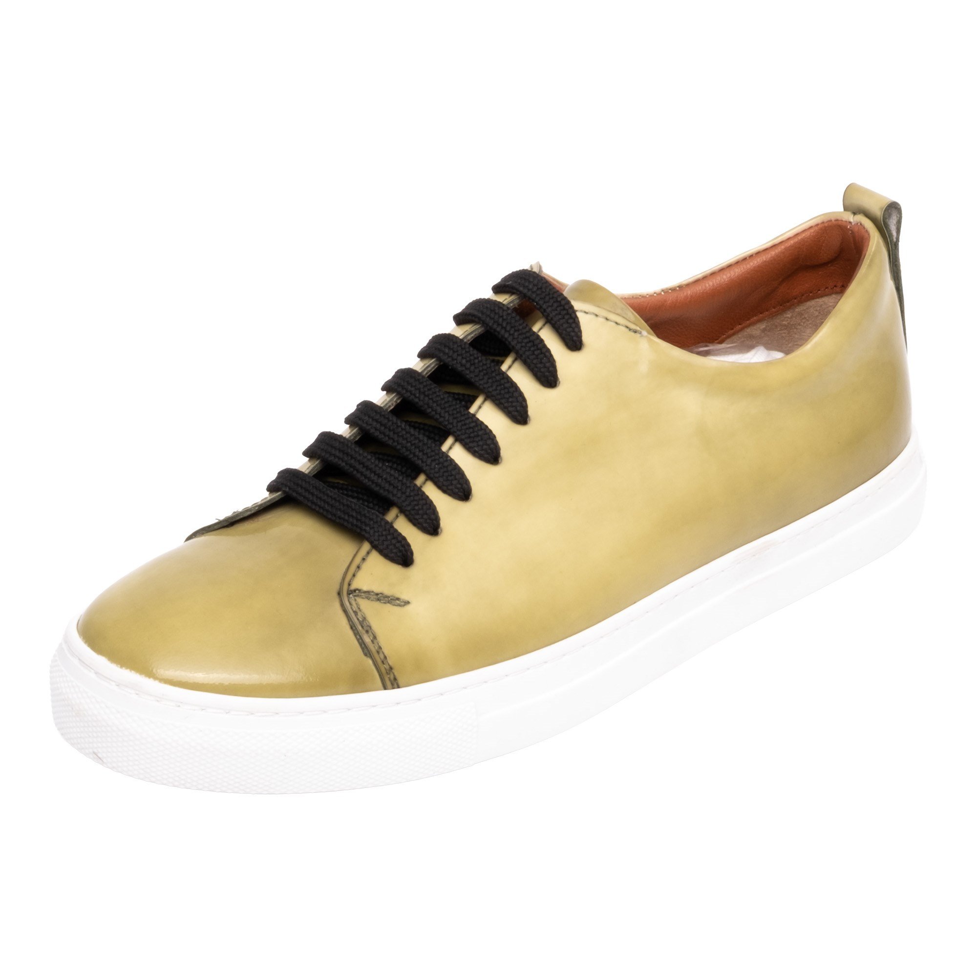 Masculini Fashion Group Bağcıklı Deri Görünümlü Erkek Sneaker Ayakkabı Haki