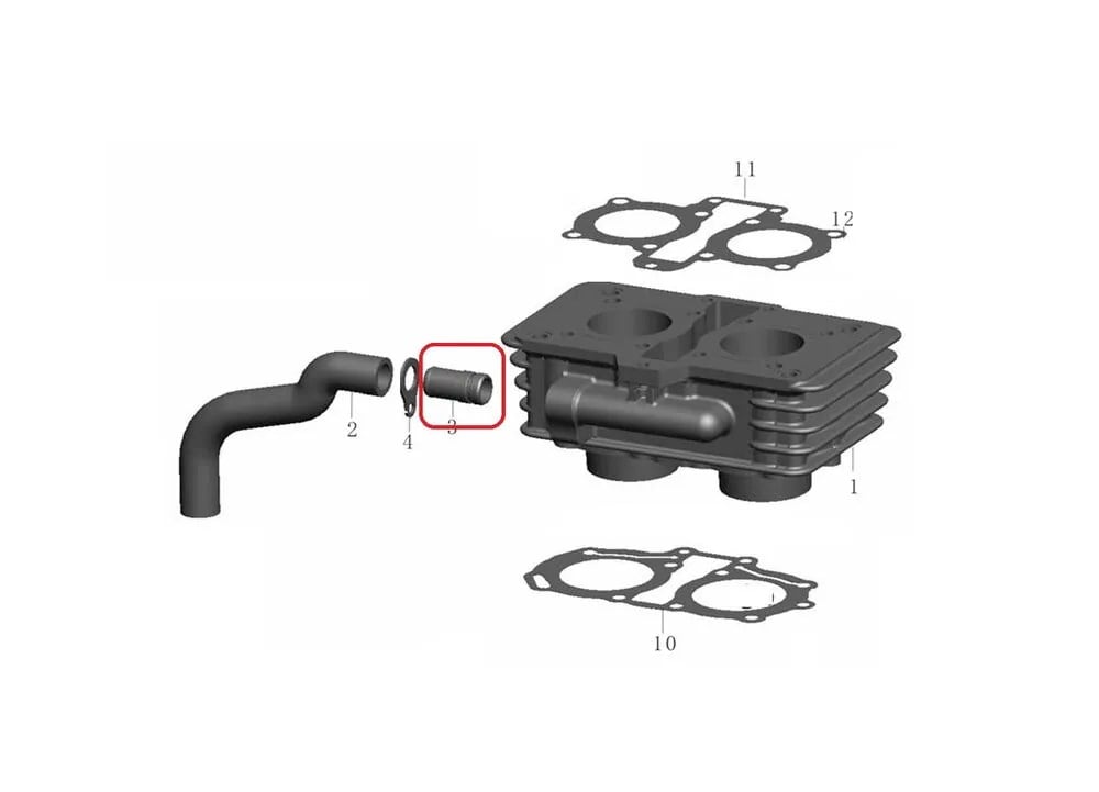 REGAL RAPTOR DAYTONA 250 SİLİNDİR HORTUM BAGLANTISI