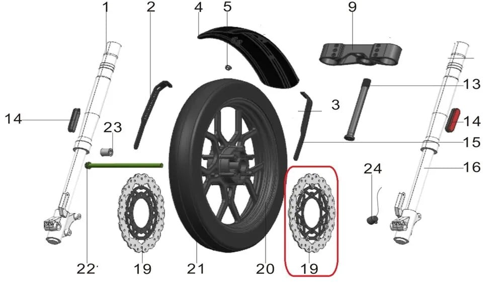 REGAL RAPTOR PİLDER 125 ÖN DİSK SAĞ