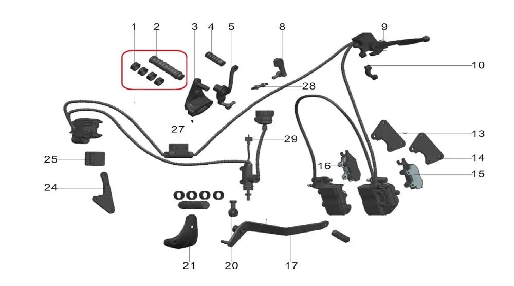 REGAL RAPTOR PİLDER 250 ÖN BASAMAK UCU KOMPLE SOL