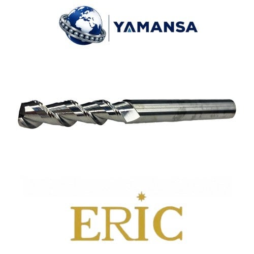 6 MM Uzun 2 Ağız Alüminyum Karbür Freze BOY:100MM ERİC
