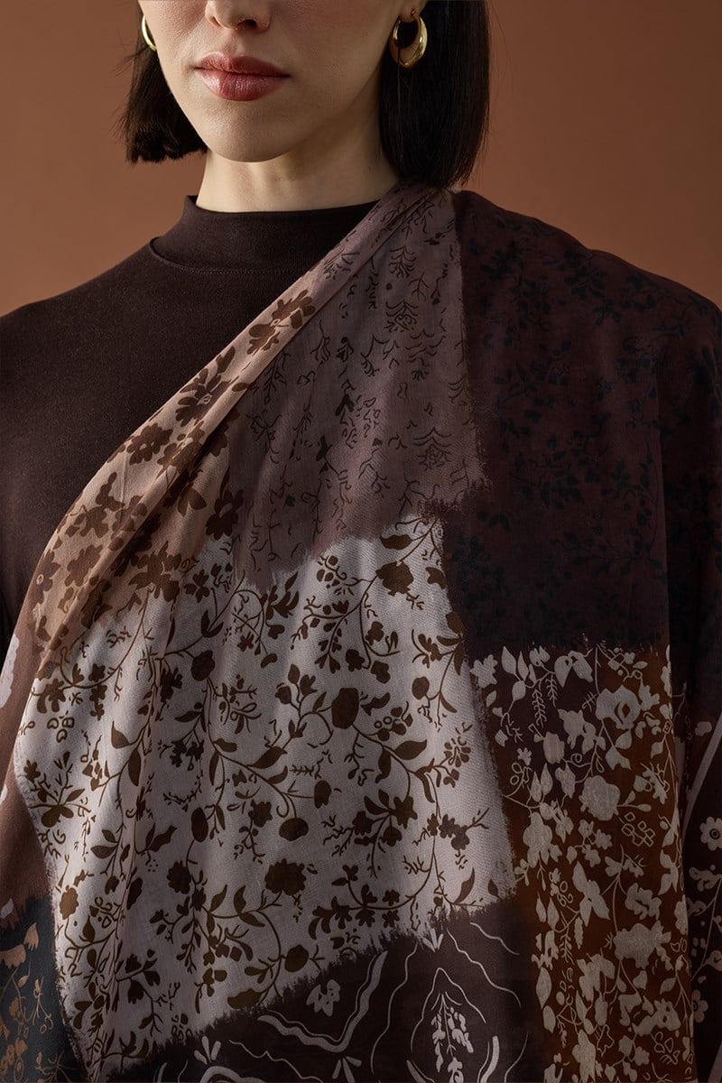Vintage Bahar Omuz Şalı