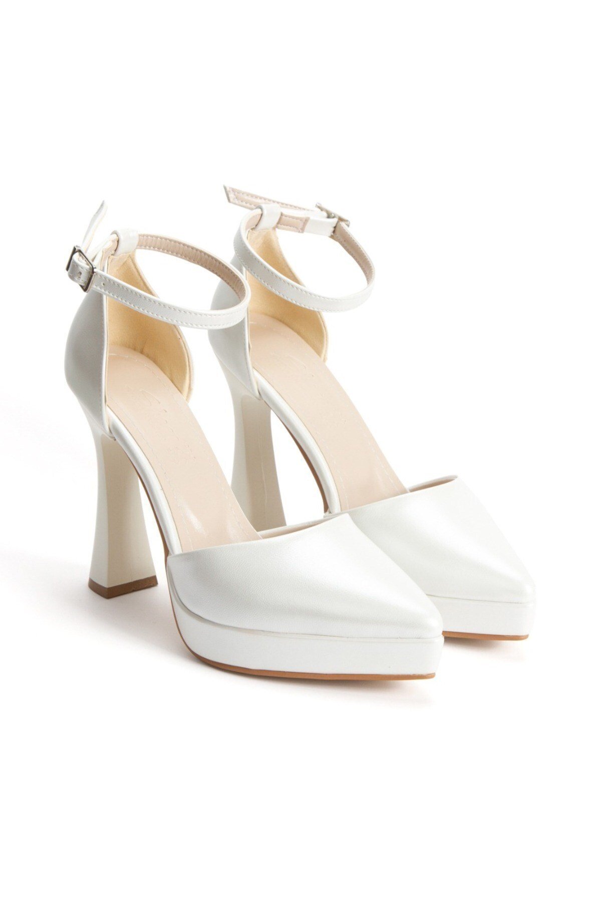 Kadın Sivri Burunlu Platform Topuklu Abiye Ayakkabı SEFERİ-F