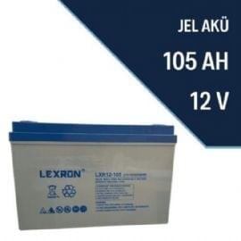 Lexron 12Volt 100AH 105AH Jel Akü Uzun Ömürlü